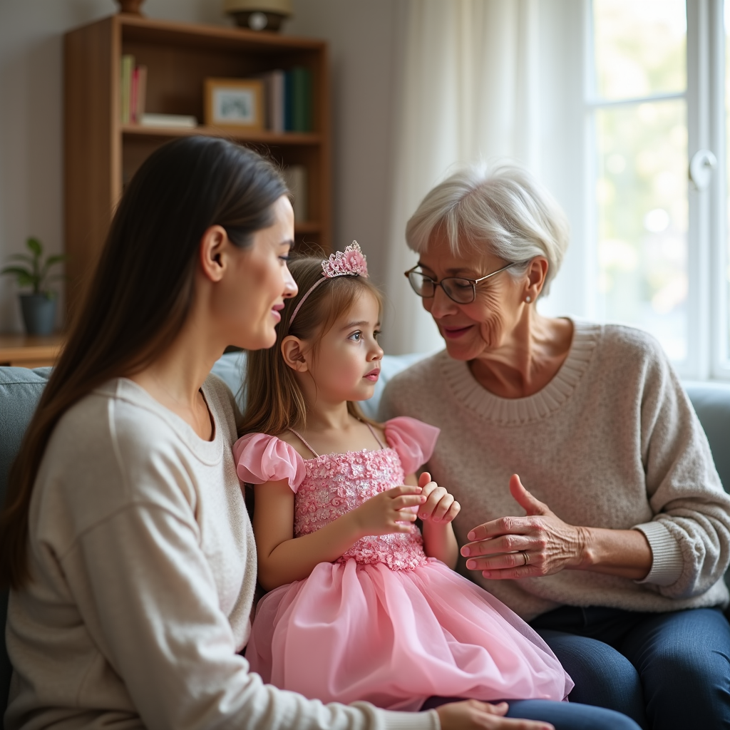 義母のピンクプリンセスドレス熱に悩む家庭の物語